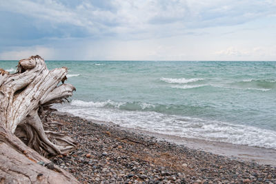 Scenic view of sea against sky