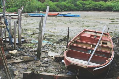 Boats in river