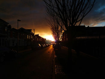 Road at sunset