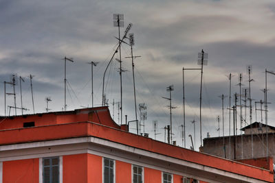 Building against cloudy sky