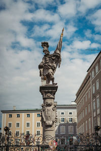 Monument in the old town of salzburg