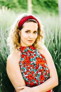 Portrait of a beautiful young woman