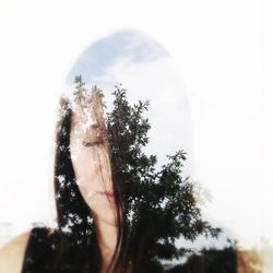 Woman looking at camera