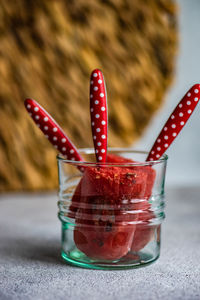 Close-up of drink on table