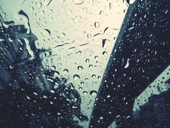 Raindrops on glass window