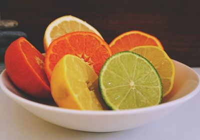 Close-up of fruits in bowl