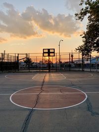 Sunset basketball field 