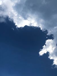 Low angle view of clouds in sky