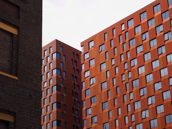 Low angle view of modern building against sky