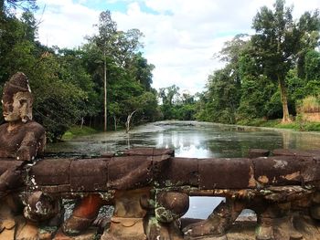 Scenic view of river against sky