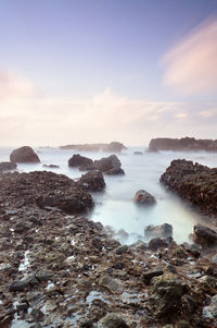 Scenic view of sea against sky