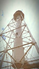 Low angle view of tower against sky