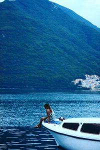 Tourists at beach