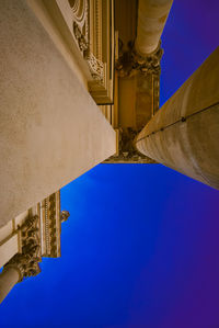 Architectural details of the french cathedral on gendarmenmarkt in berlin-mitte