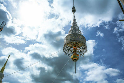 Low angle view of temple against sky