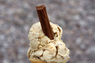 Close-up of ice cream