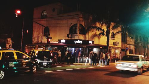 City street at night