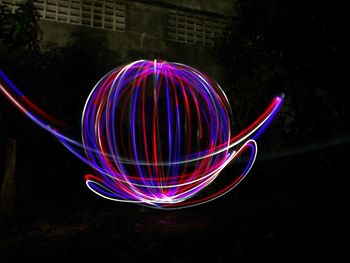 Light painting at night