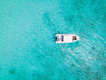 High angle view of swimming pool