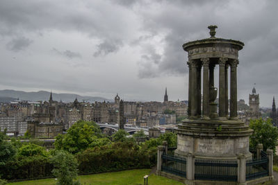 View of calton hil lagainst sky