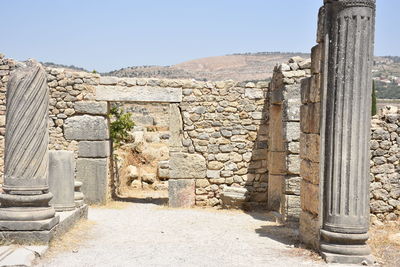 View of old ruins against sky