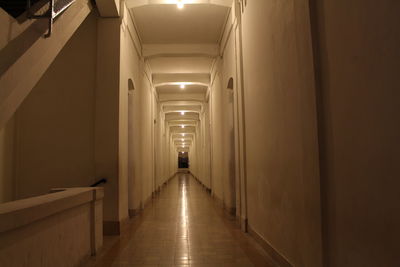 Empty corridor of building