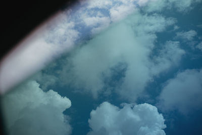 Low angle view of clouds in sky