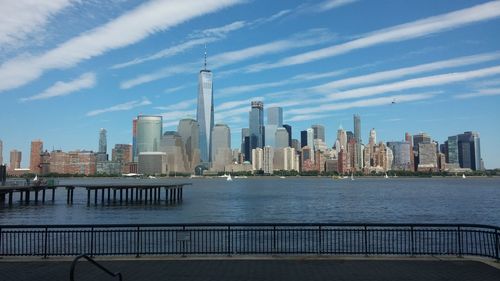 View of manhattan skyline from jersey city.