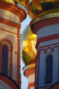 Low angle view of temple against sky