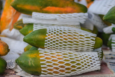 Close-up of fruits for sale in market