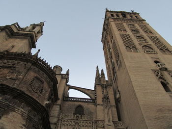 Low angle view of church against sky