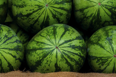 High angle view of fruits for sale in market