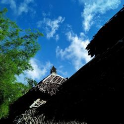 Low angle view of building against sky