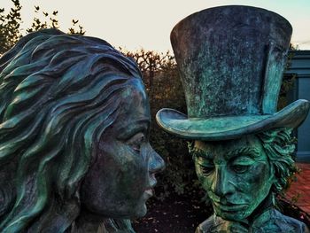 Close-up of statue