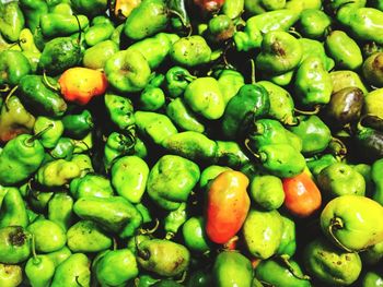 Full frame shot of fruits for sale in market