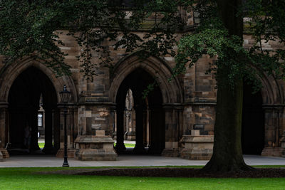 Entrance of historic building