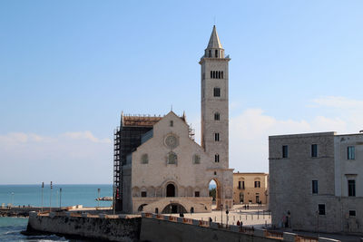 The cathedral of san nicola pellegrino,  and palazzo torres, the headquarters of the court