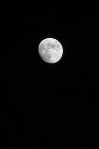 Low angle view of moon in sky