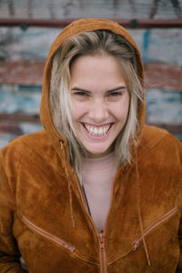 Portrait of smiling young woman