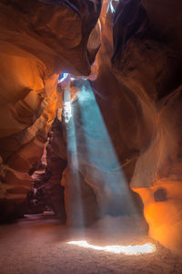 Rock formations in a canyon