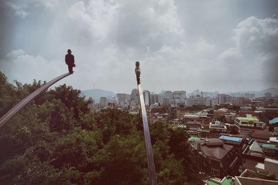 Cityscape against sky