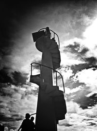 Low angle view of cloudy sky