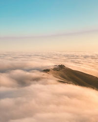 Scenic view of cloudscape against sky during sunset