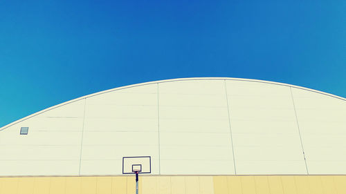 Low angle view of building against clear sky