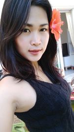 Portrait of beautiful woman