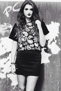 Portrait of young woman