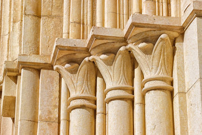 Close-up of church column