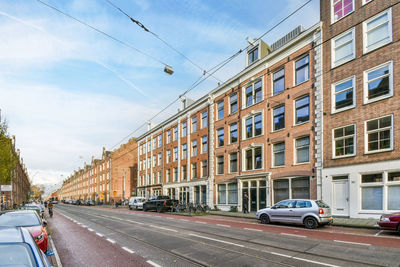 Cars on street in city