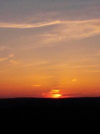 Scenic view of landscape at sunset