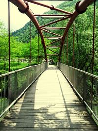 Footbridge leading to bridge